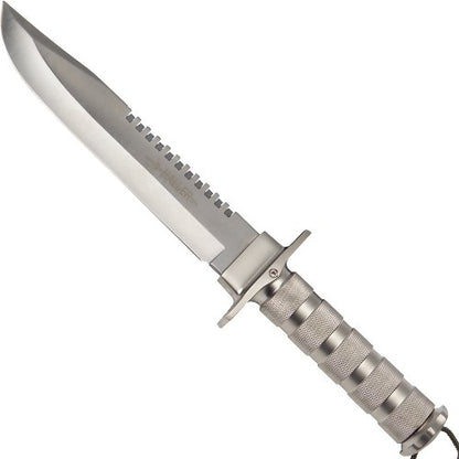 Survivalmesser silber